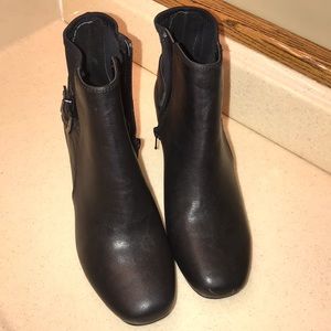 East 5th black ankle boots